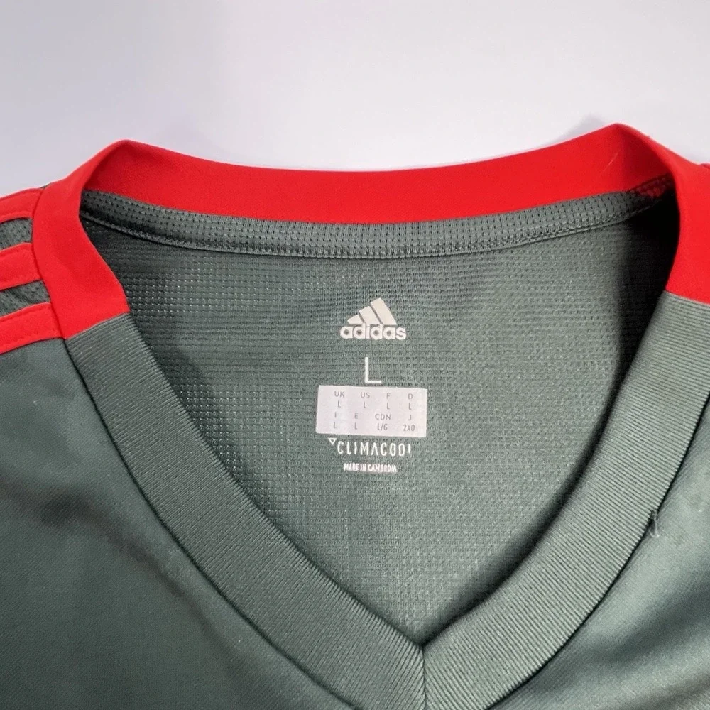 Adidas FC Bayern Munich 2018-19 Training Jersey Size Large Men's  Grey & Red GPS